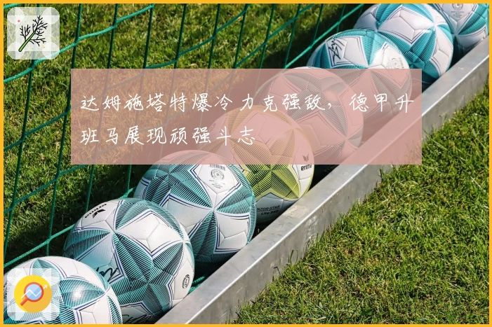 达姆施塔特爆冷力克强敌，德甲升班马展现顽强斗志